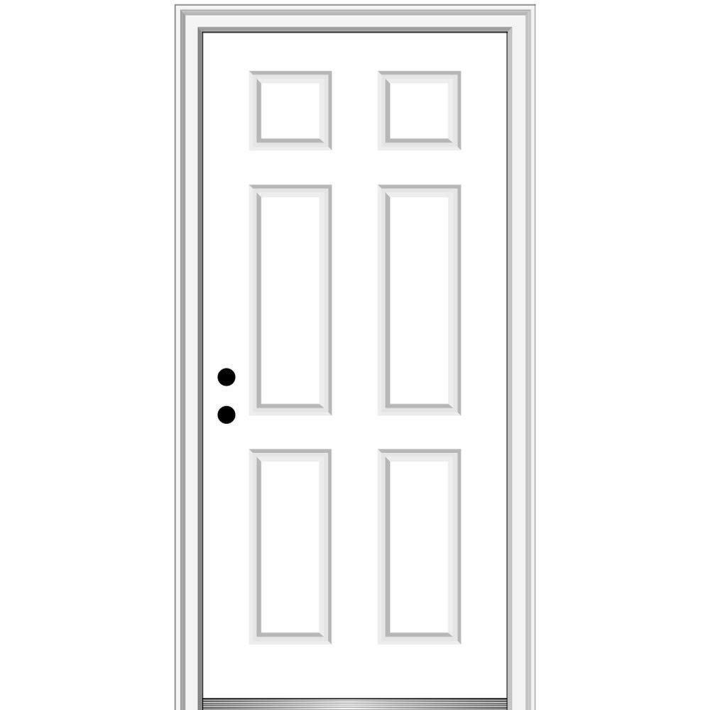 National Door Company ZZ09672R Steel, Brilliant White, Right Hand